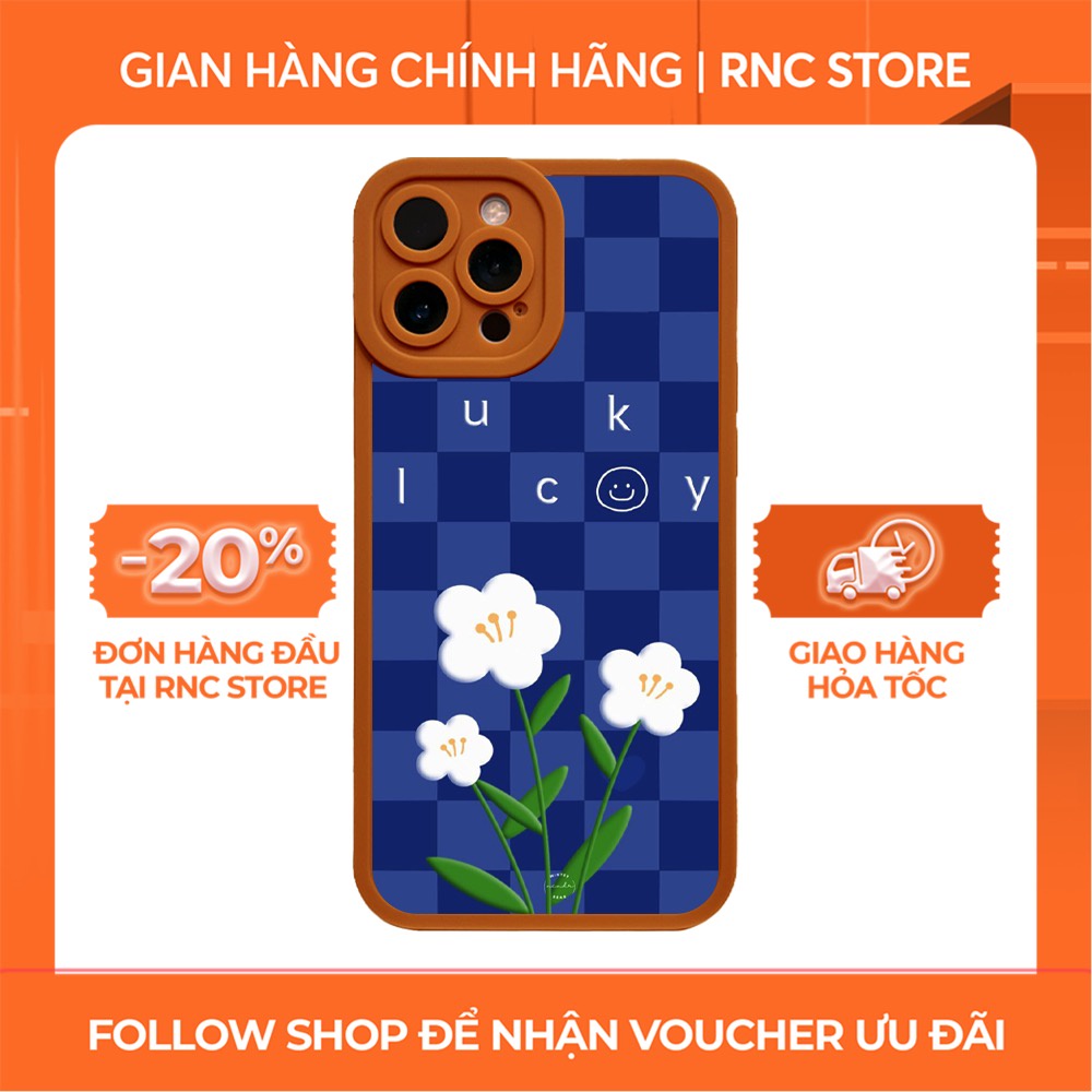 Ốp lưng Iphone 6S/6 Plus/7G/8G/X/Xs/11/12/....dẻo cạnh vuông Pro Camera hình Caro hoa trắng