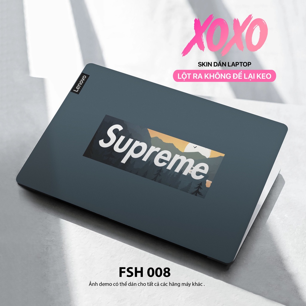 Bộ skin dán laptop mẫu Supreme 008 - Decal Dán có cho Dell, Hp, Asus, Lenovo, Acer, MSI, Surface,Vaio, Macbook