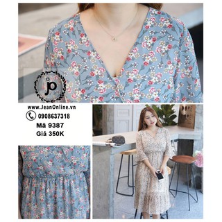 Bigsize Nữ - Đầm Maxi Voan Hoa (MS: 9387)