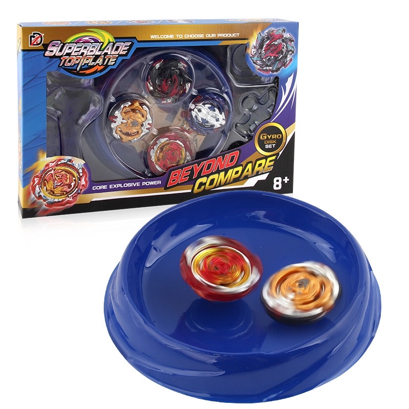 Hộp sàn đấu và con quay beyblade