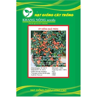 Hạt giống ớt kiểng quả tròn kns3364 - gói 30 hạt