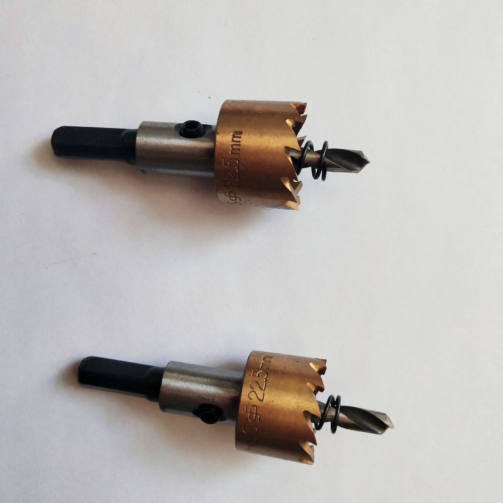 Mũi Khoan Khoét Lỗ Kim Loại Thép HSS Kích Thước 15mm - 60mm Có Mũi Định Tâm