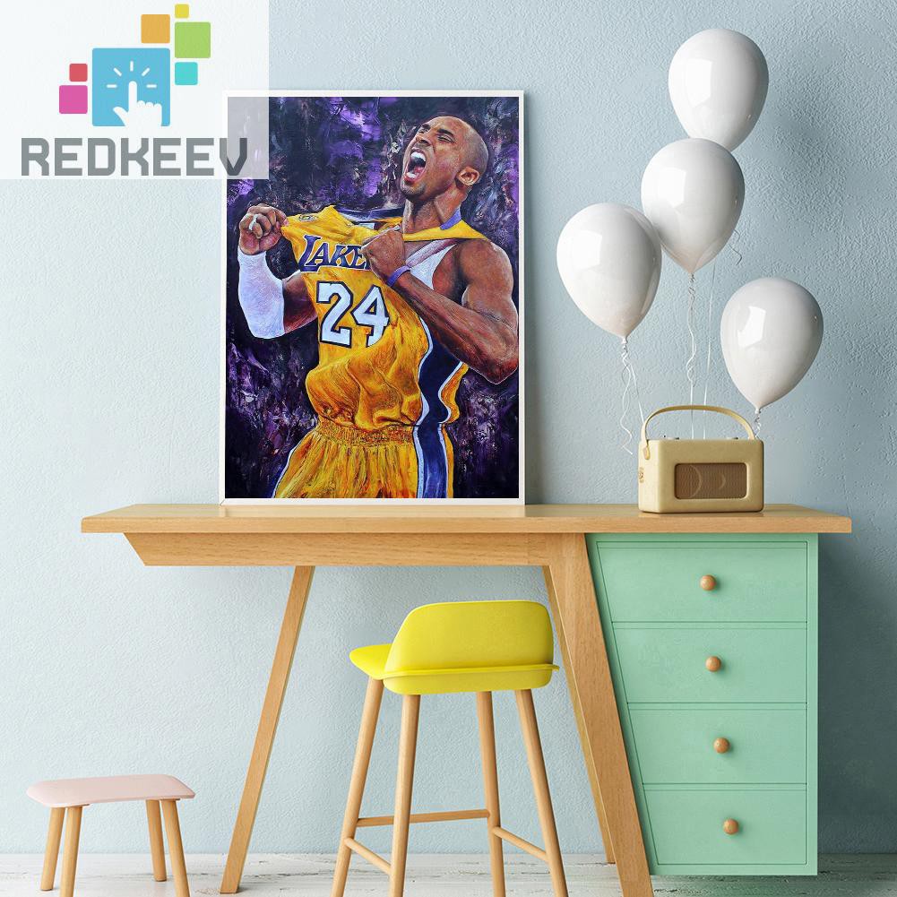 Bộ Tranh Đính Đá 5d Tự Làm Hình Cầu Thủ Bóng Rổ Redkeev 1.13