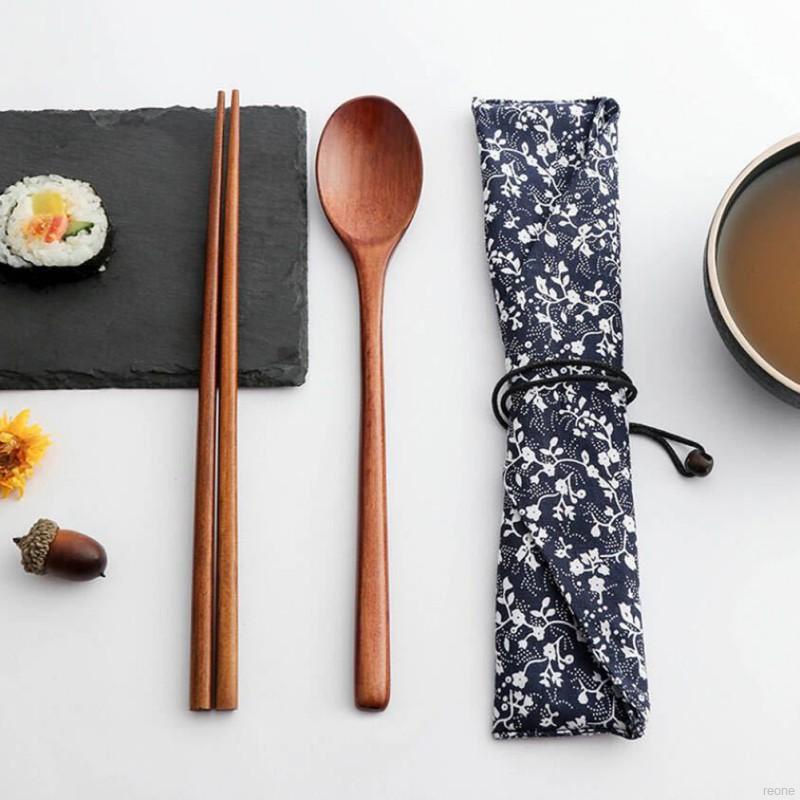 Muỗng gỗ Hàn Quốc cán dài 23.5cm