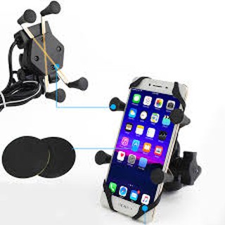 Kẹp điện thoại kiêm sạc trên xe