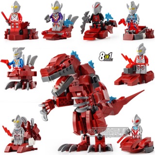 ✨✨ Lắp ráp Lele 39179 Set 8in1 Siêu nhân điện quang & Khủng Long ✨✨