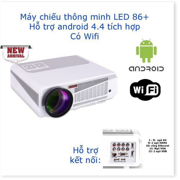 Máy chiếu Android Led 86 Plus cao cấp