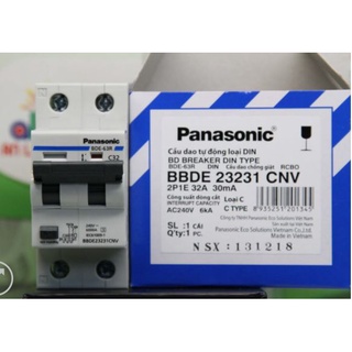   PANASONIC  CB chống giật  Aptomat chống giật từ 16A tới 63A- Hàng chính hãng- BH 2 năm 