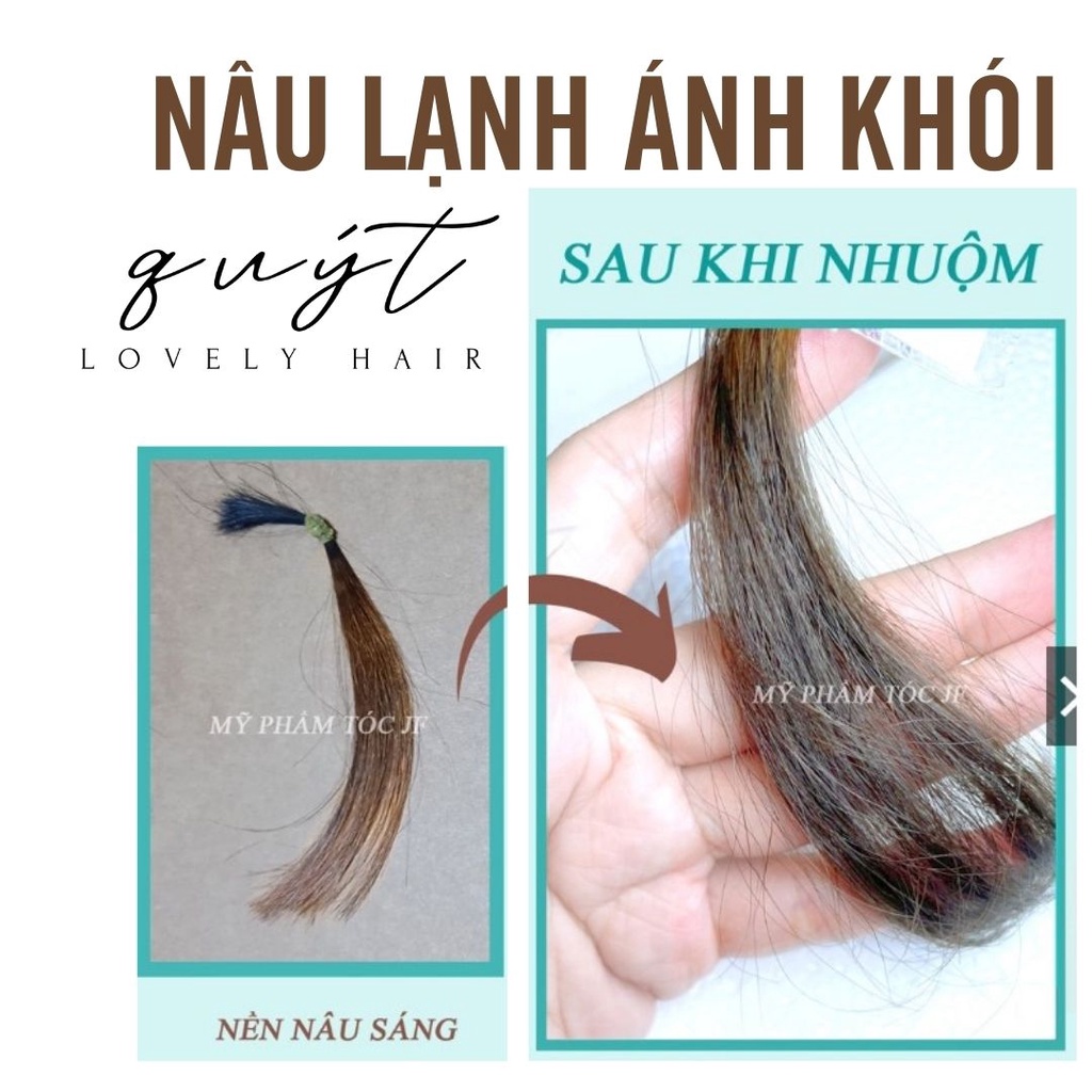 (Q8) MÀU TÓC NHUỘM 2021 - NÂU LẠNH ÁNH KHÓI+TẶNG KÈM OXY