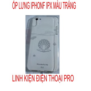 Ốp lưng ôp iphone ipx silicon trong,dẻo không ố màu