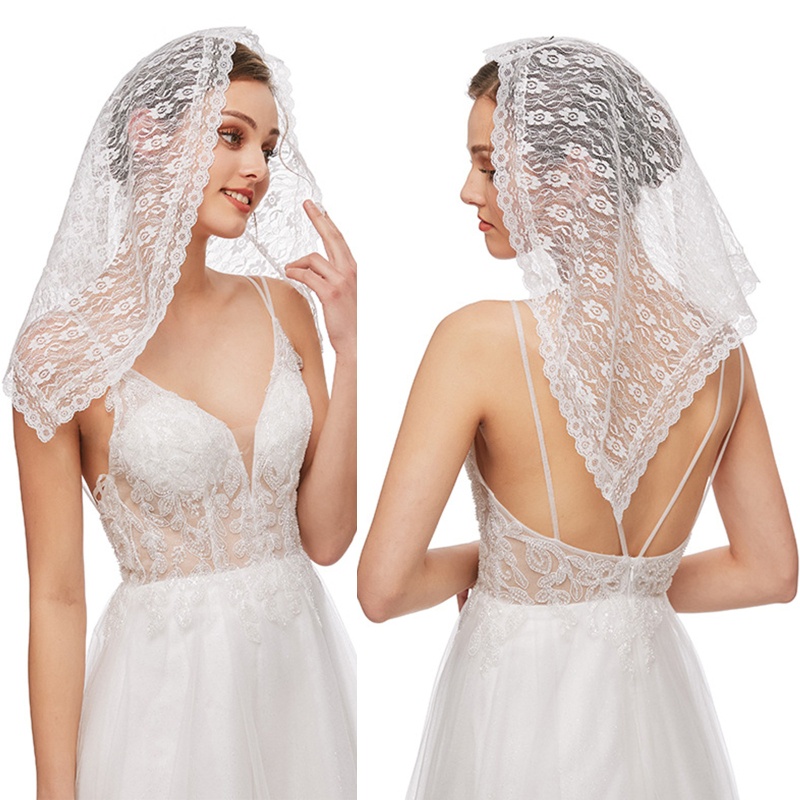 Mạng Che Mặt Vô Cực Bằng Ren Cho Người Công Giáo La Tinh