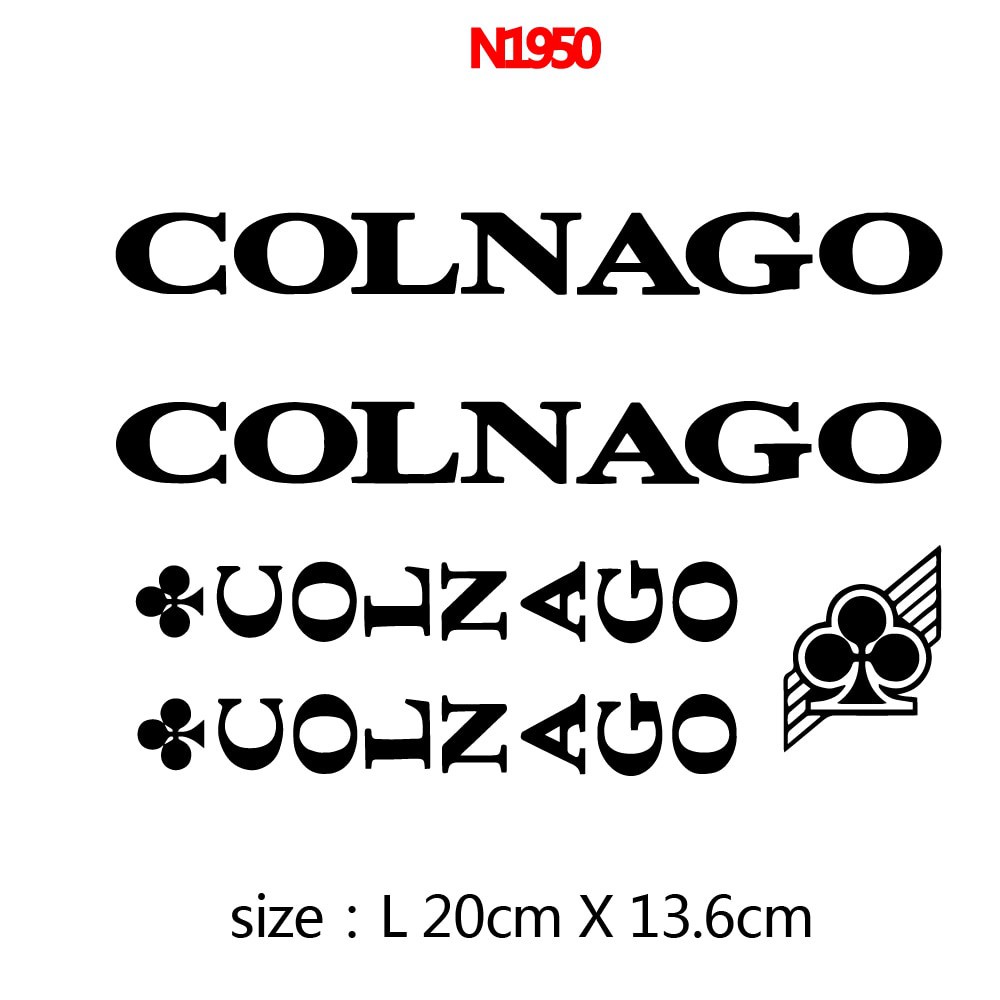 Miếng Dán Phản Quang In Chữ Colnago Độc Đáo Trang Trí Bánh Xe Đạp Leo Núi