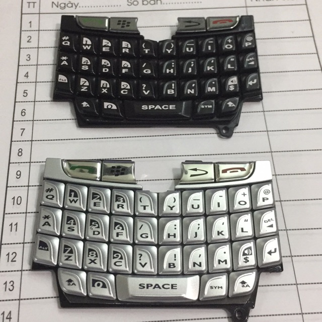 Phím blackberry 8800/8820/8830 nhiều màu xịn