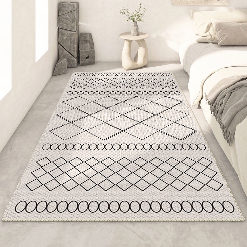 Thảm Nhung Tròn Lót Sàn Trang Trí Phòng Khách / Phòng Ngủ Phong Cách Bohemian