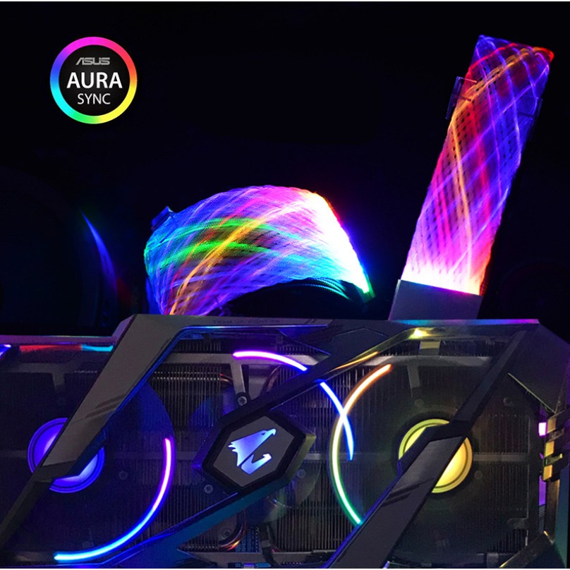 Dây Nguồn Nối Dài Led RGB Dạng Lưới - Hỗ Trợ Đồng Bộ Hub Coolmoon / Đồng Bộ Mainboard