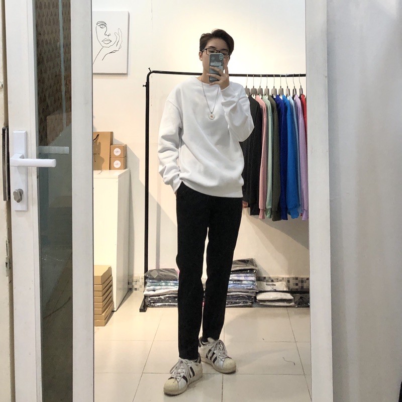 ÁO SWEATER TRƠN UNISEX