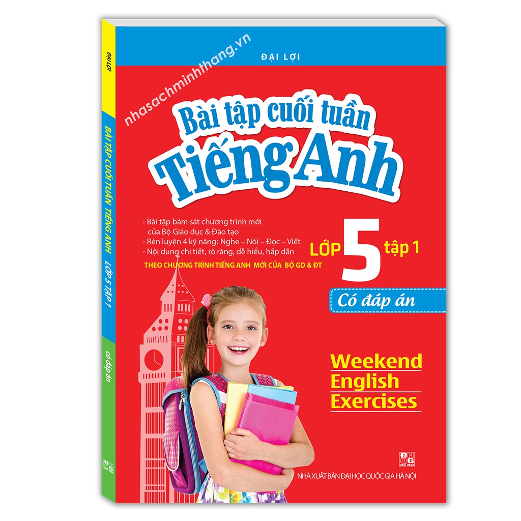 Sách - Bài tập cuối tuần tiếng Anh lớp 5 tập 1 - Có đáp án