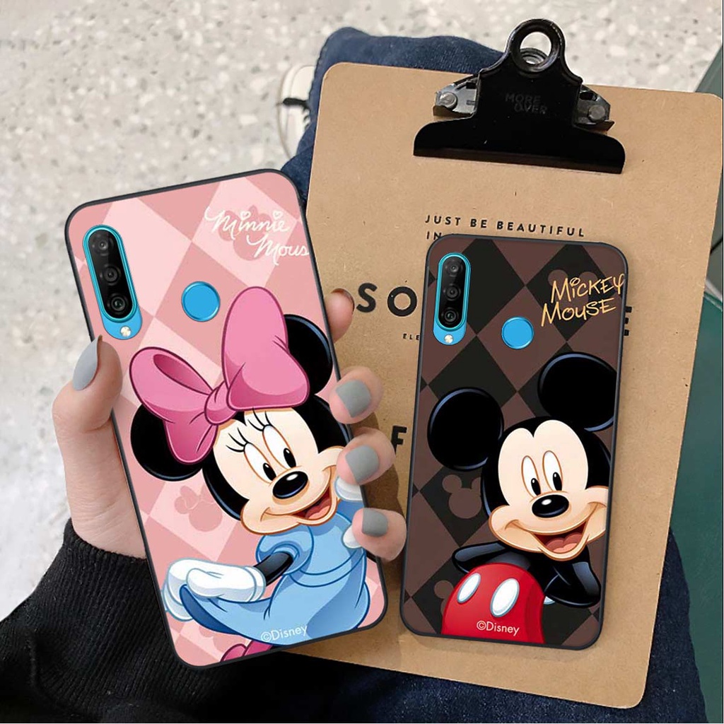Ốp lưng điện thoại Huawei Nova 4e / P30 Lite hình mic key min nie mouse thời trang, vỏ ốp rẻ đẹp