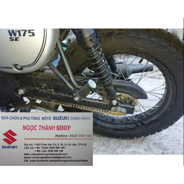 Bộ nhông xích đĩa nhông sên đĩa W175 kawasaki