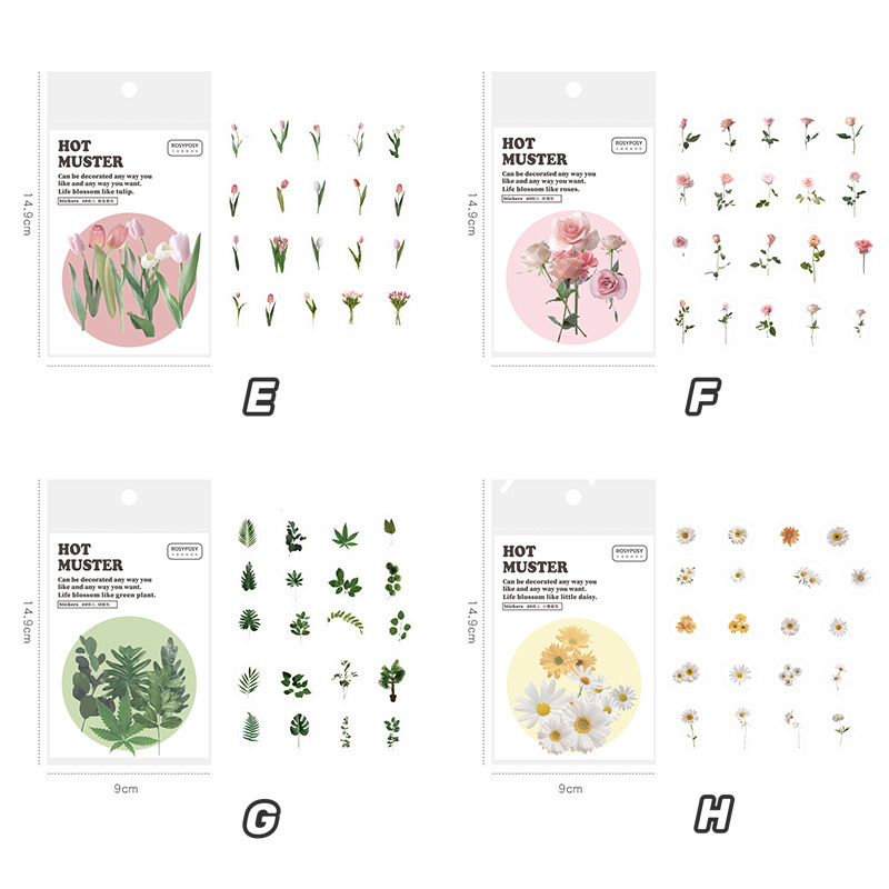 Set 40 Miếng Dán Trang Trí Sáng Tạo Nhiều Mẫu CREATIVE