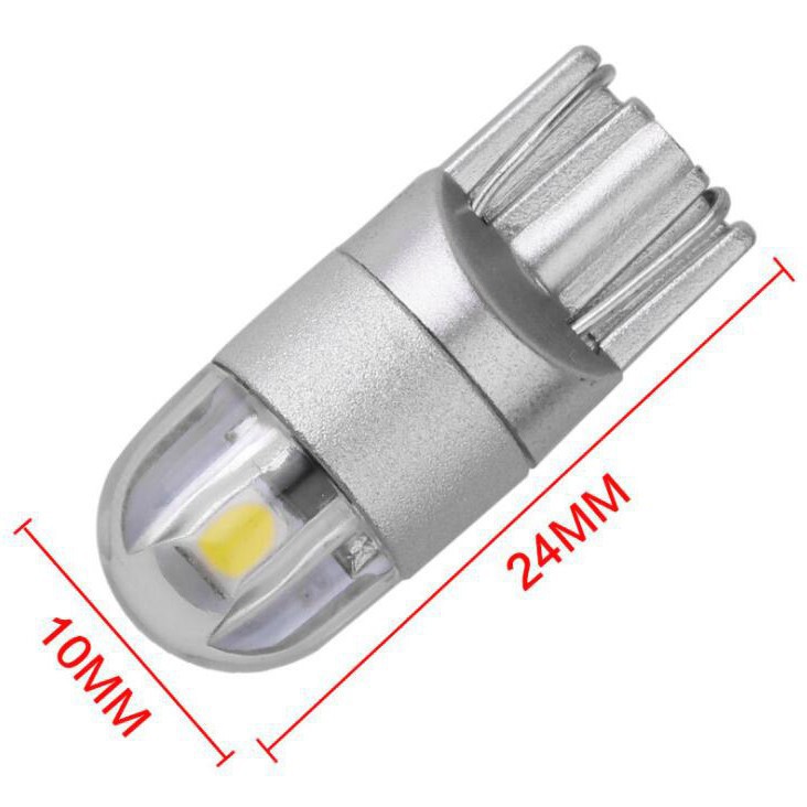 Set 2 Bóng Đèn LED W5W T10 3030 2smd 168 194 Cho Xe Hơi