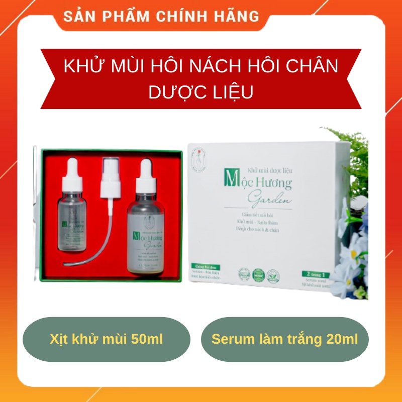 Hôi Nách Hôi Chân Thanh Mộc Hương Mẫu Mới, Khử Mùi Dược Liệu Mộc Hương Garden, Khử Mùi Hôi, Làm Trắng Nách, Hết Thâm