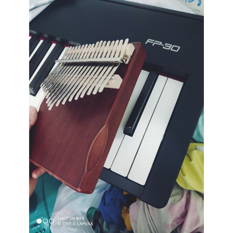 Đàn kalimba 17 phím gỗ nguyên khối tặng stick màu CÓ SẴN- giao TP.HCM 2H