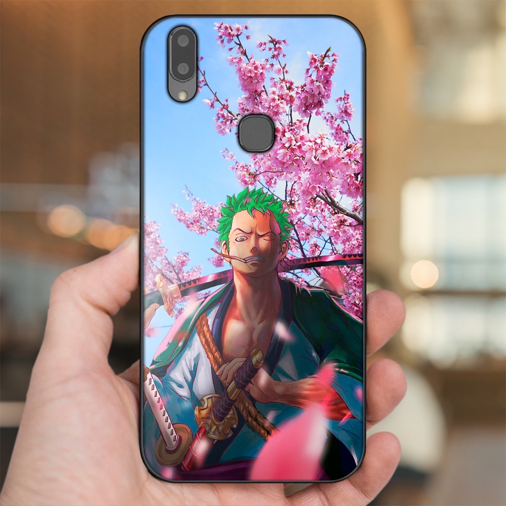 Ốp lưng Vivo V9, Y85, V11i viền đen in hình Zoro One Piece