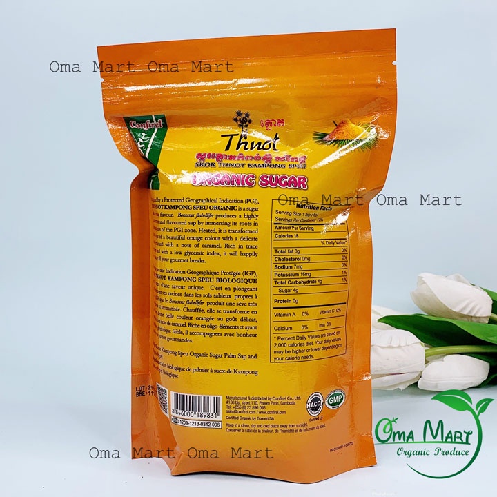 Đường thốt nốt hữu cơ confirel 500g - ảnh sản phẩm 2