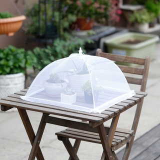 Kitchen Picnic Foldable Rectangular Mesh Insect-proof Food Cover / Removable Washable Breathable Dish Cover