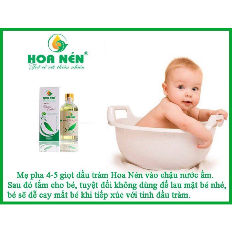 Tinh dầu tràm Huế Hoa Nén nguyên chất 50ml,100ml  [ Hàng chính hãng].