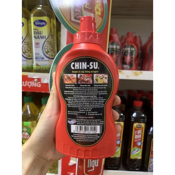 Tương Ớt Chinsu Chai Lớn 500g Cực Đã