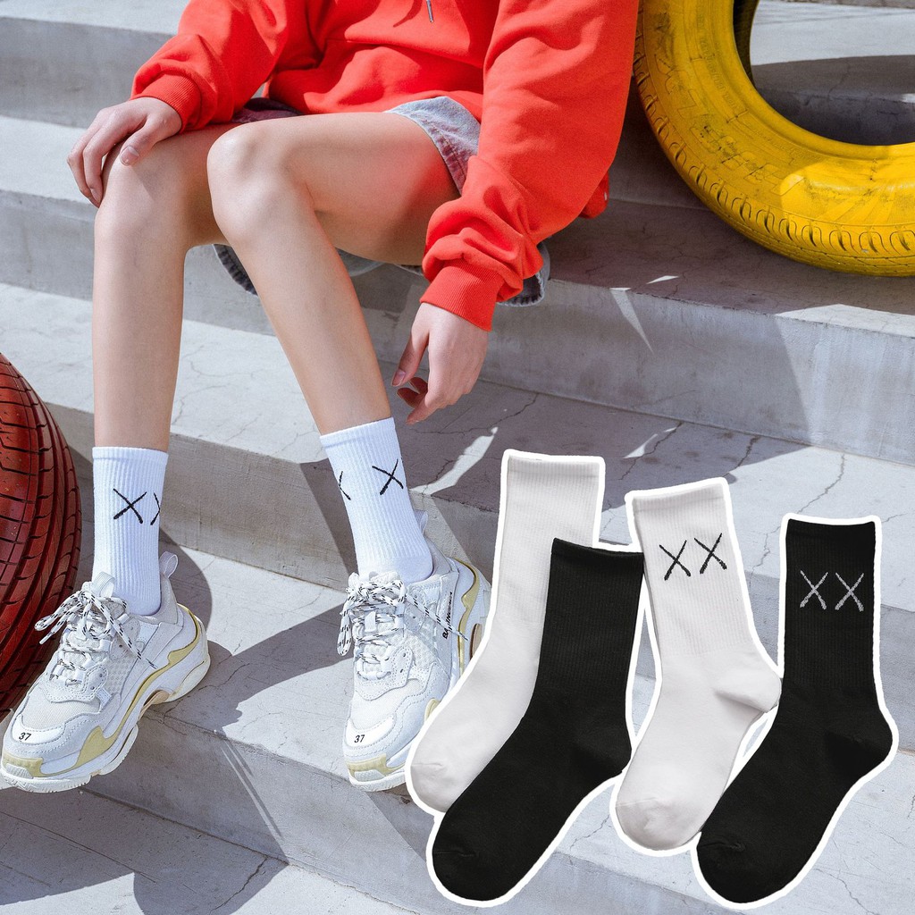 Vớ cotton phong cách Hàn Quốc họa tiết độc đáo đẹp mắt