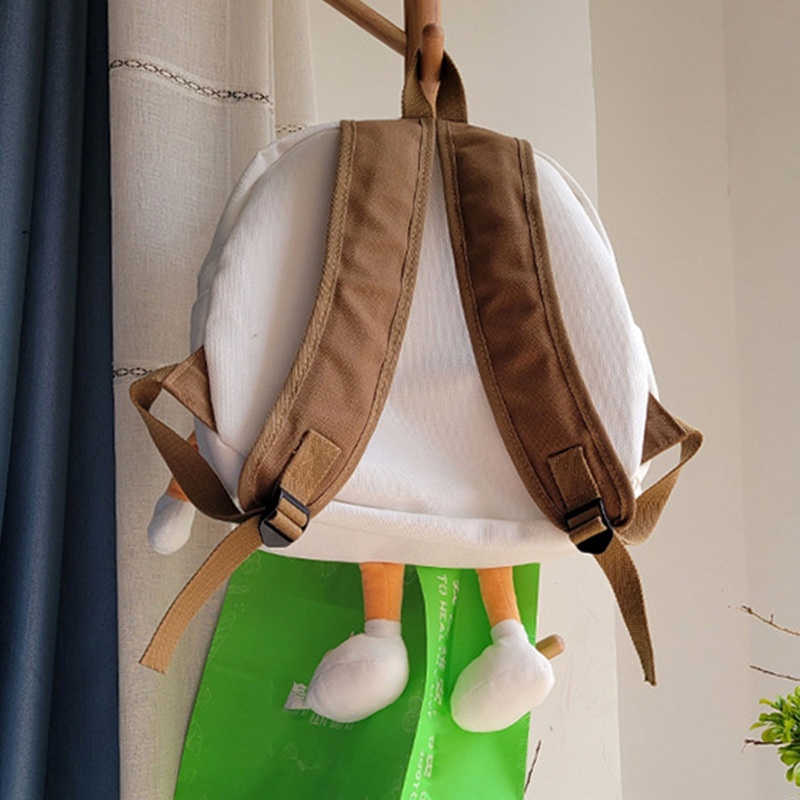 Ba Lô Canvas Sức Chứa Lớn Hình Hamburger Cho Nữ