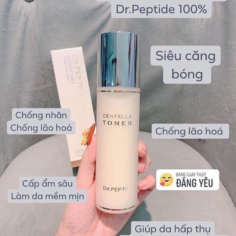 Toner Căng Bóng Da Dr Pepti Chính Hãng Nước Hoa Hồng Cân Bằng Da Dr Pepti