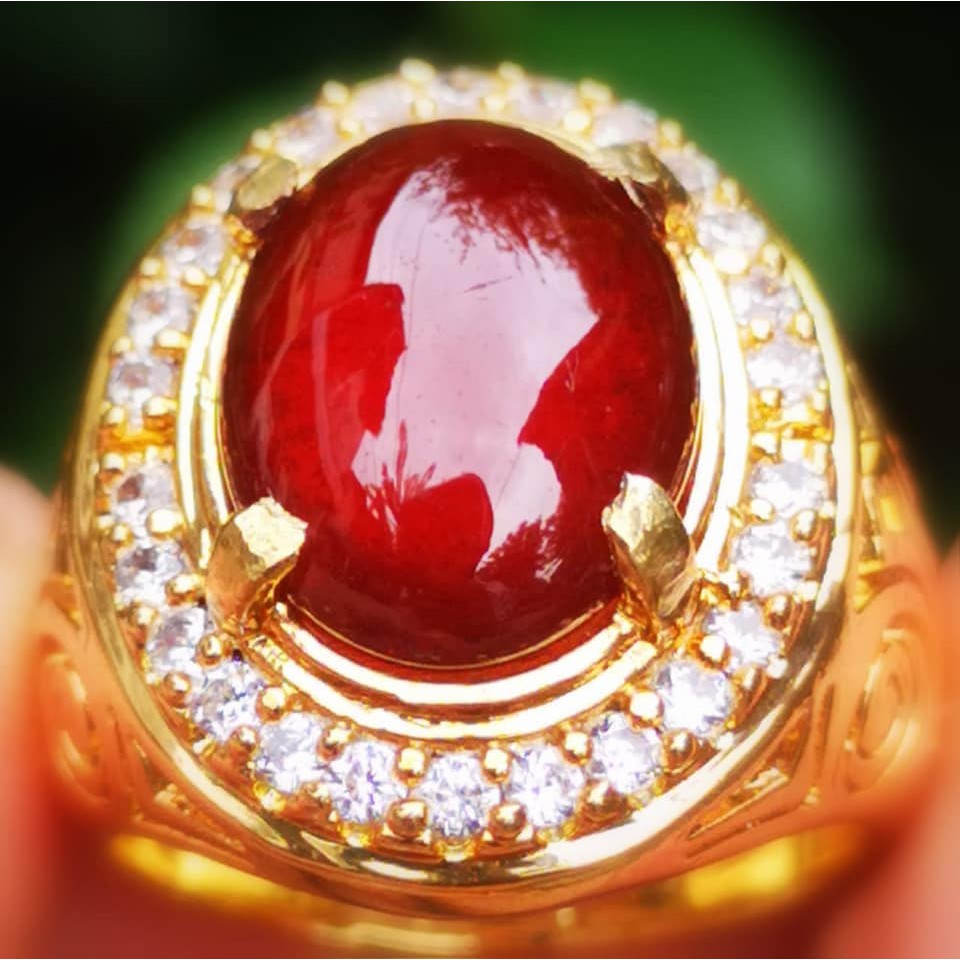 Nhẫn Đính Đá Garnet