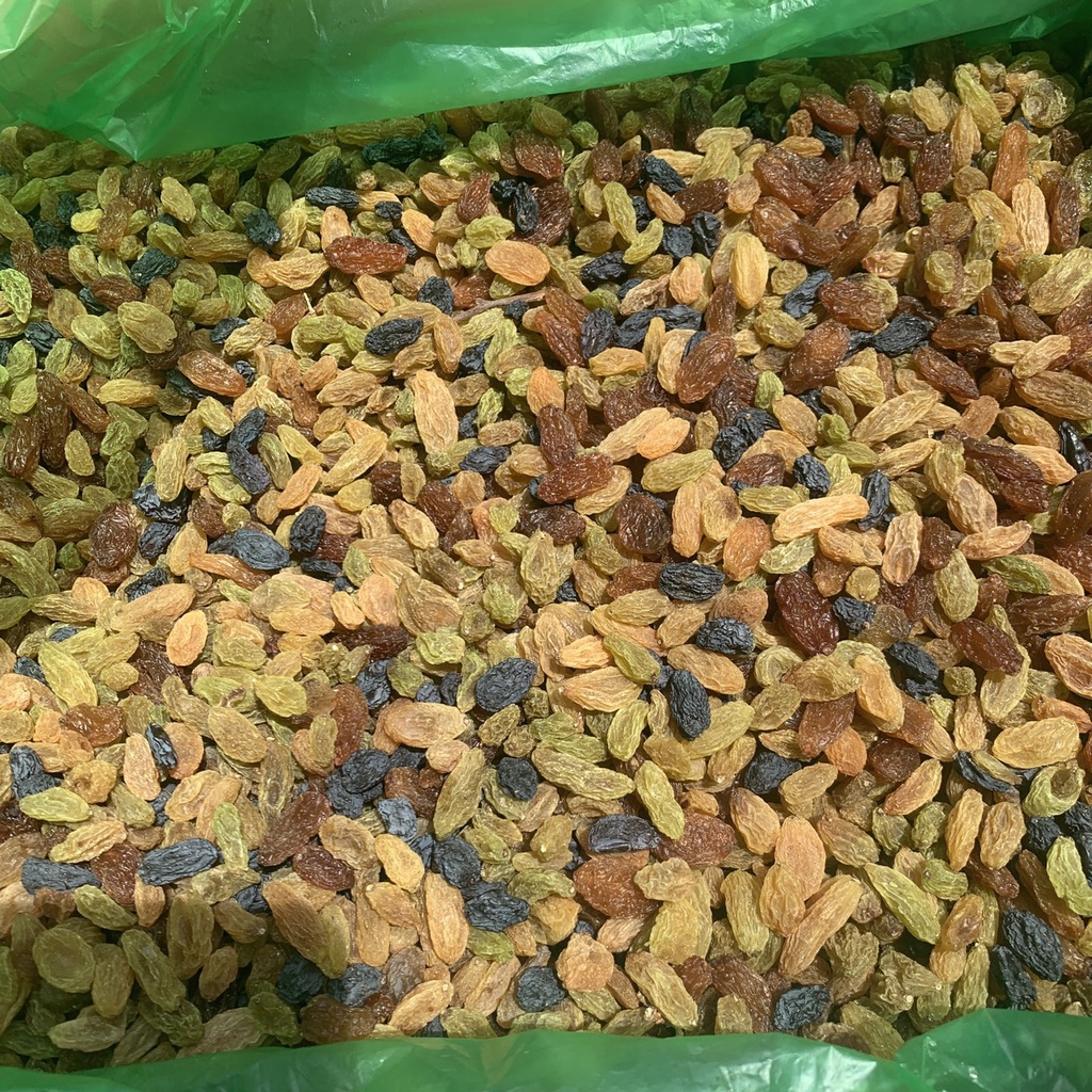 [ LON 500.GRAM ] NHO KHÔ MIX 2 MÀU LOẠI THƯỢNG HẠNG TRÁI TO NGON - nho nâu