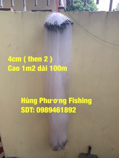 Lưới đánh bắt cá 4p cao 1m2 dài 107m