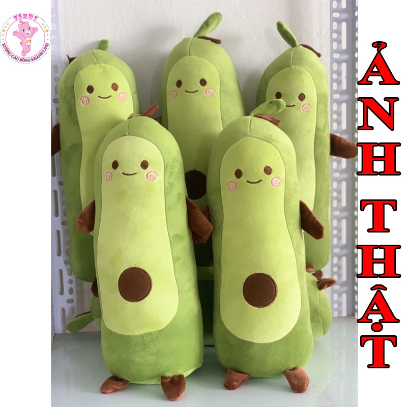 Gối Ôm Quả Bơ Dài Size 60Cm Siêu To Khổng Lồ Hàng Cao Cấp Vải Nhung Co Dãn 4 Chiều Hàng Xuất Siêu Thị