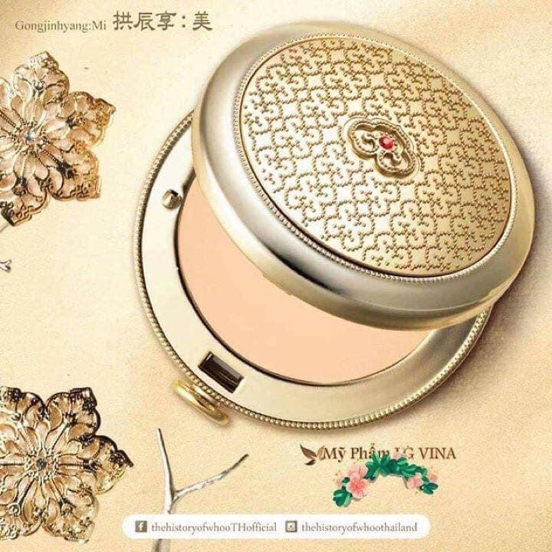 [Chính Hãng] Phấn Phủ Whoo Vàng Siêu Mịn Whoo Mi Two Way Pact & Whoo Mi Powder Pact 15g