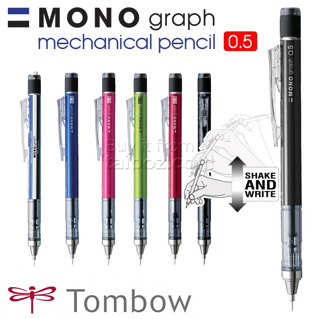 BÚT CHÌ KIM LẮC TOMBOW MONO GRAPH 0.5MM TỪ NHẬT BẢN - THÊM MÀU PASTEL