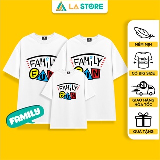 Áo Thun Trắng Cho Gia Đình Family Fun | LẠ STORE