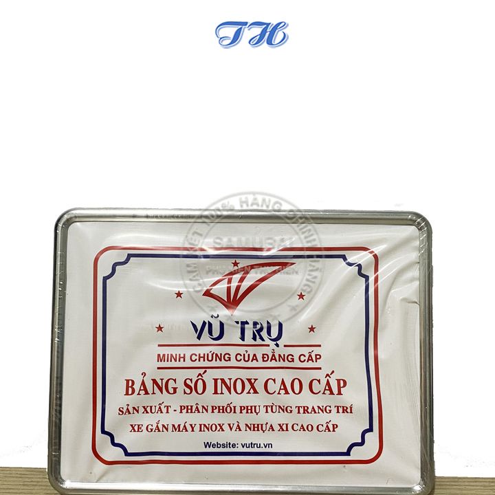 Khung Bảng số xe máy full khung viền, mica và pát gắn màu inox
