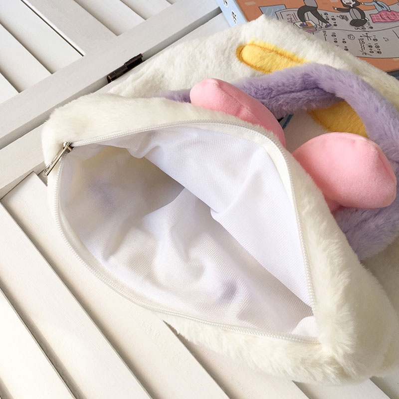 One Túi Xách Tote Hình Gấu / Dâu Tây / Minnie Nhồi Bông Đáng Yêu