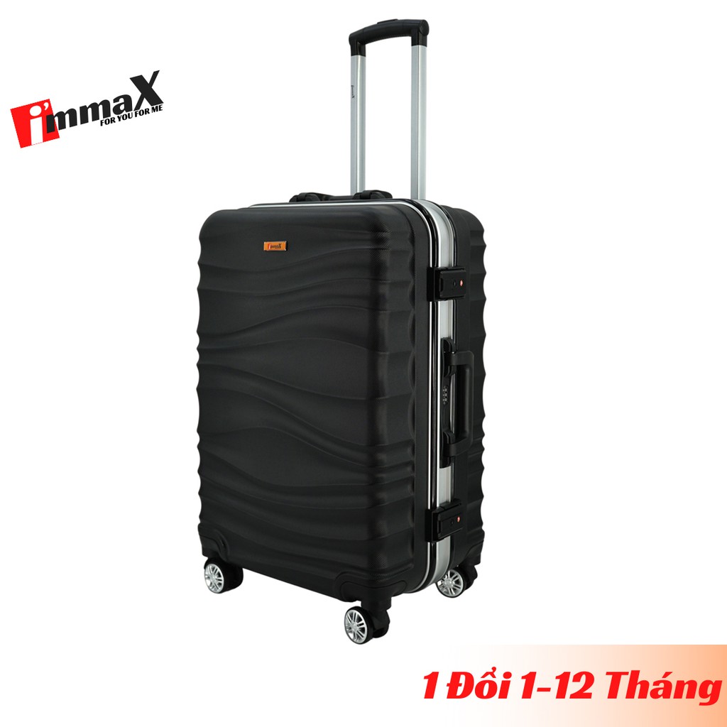 Vali khung nhôm nắp gập size 24inch immaX A17 ký gửi hành lý bảo hành 2 năm, 1 đổi 1 năm đầu tiên