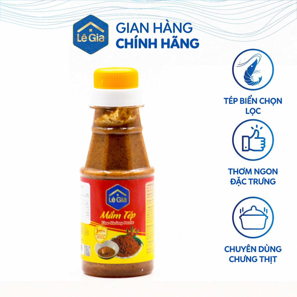 Mắm tép Lê Gia chai nhựa PET 110g