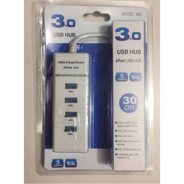 Bộ chia, Hub usb 4 port Cabos 303 tốc độ 3.0