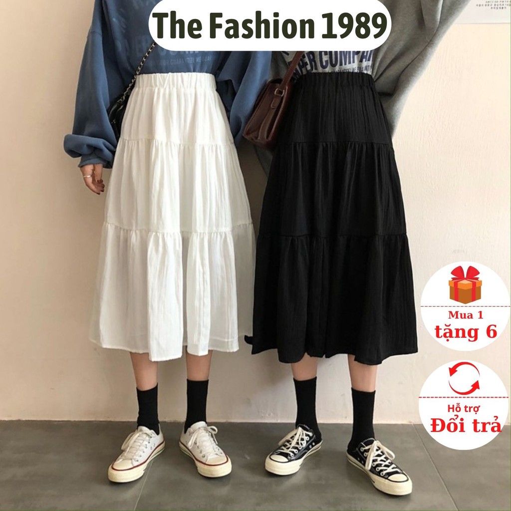 Chân váy dài, chân váy xếp ly 3 tầng Ulzzang (hàng QCCC) - Có video + ảnh chụp thật | BigBuy360 - bigbuy360.vn
