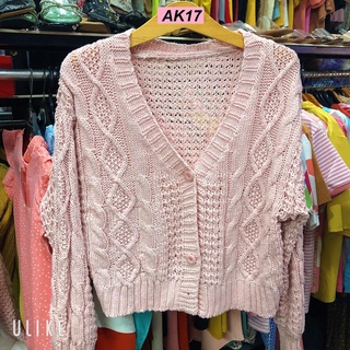 Áo khoác len lững [dệt sợi to dày ] AK16