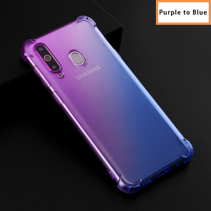 Cladding Samsung Galaxy J6 Plus J8 2018 J7 Pro J7Prime J5Prime 2017 Gradient Color Soft and Shockproof Samsung Bumper J4 J3 2018